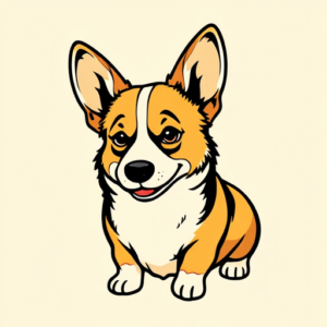 Flash Corgi Tattoo