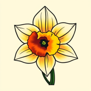 Flash Daffodil Tattoo