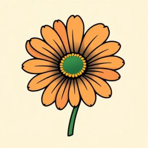 Flash Daisy Tattoo