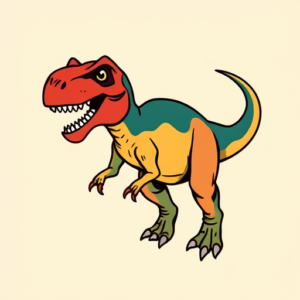 Flash Dinosaur Tattoo