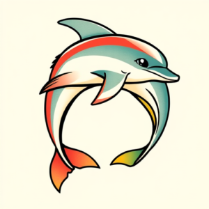 Flash Dolphin Tattoo