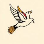 Flash Dove Tattoo