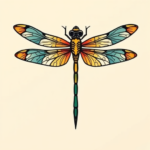 Flash Dragonfly Tattoo