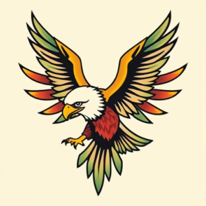 Flash Eagle Tattoo