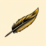 Flash Feather Tattoo