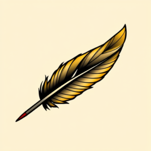 Flash Feather Tattoo