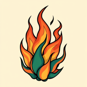 Flash Flame Tattoo
