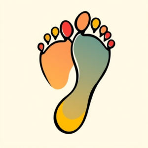 Flash Footprint Tattoo