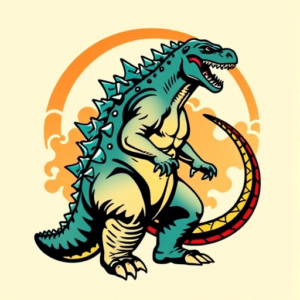 Flash Godzilla Tattoo