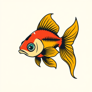 Flash Goldfish Tattoo