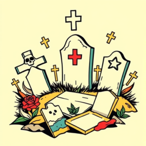 Flash Graveyard Tattoo