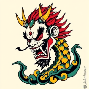 Flash Hannya Tattoo