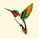 Flash Hummingbird Tattoo