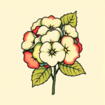 Flash Hydrangea Tattoo