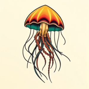 Flash Jellyfish Tattoo