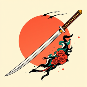 Flash Katana Tattoo