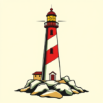 Flash Lighthouse Tattoo