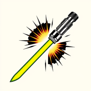 Flash Lightsaber Tattoo