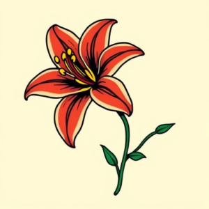 Flash Lily Tattoo