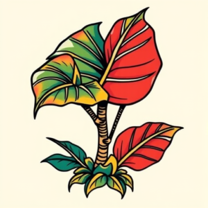 Flash Monstera Tattoo