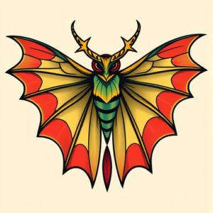 Flash Mothman Tattoo