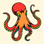Flash Octopus Tattoo