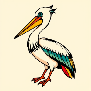 Flash Pelican Tattoo