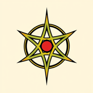 Flash Pentagram Tattoo