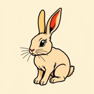 Flash Rabbit Tattoo