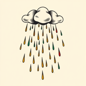 Flash Rain Tattoo