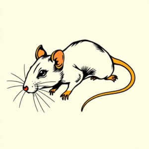 Flash Rat Tattoo