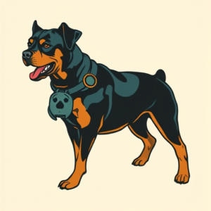 Flash Rottweiler Tattoo