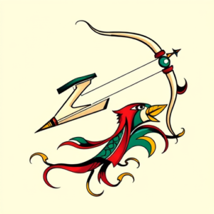 Flash Sagittarius Tattoo