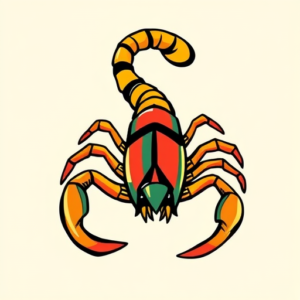 Flash Scorpio Tattoo
