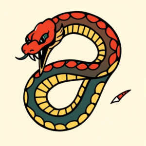 Flash Serpent Tattoo