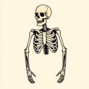 Flash Skeleton Tattoo