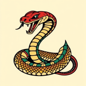 Flash Snake Tattoo