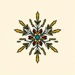 Flash Snowflake Tattoo