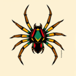 Flash Spider Tattoo