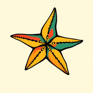 Flash Starfish Tattoo
