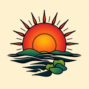 Flash Sunrise Tattoo