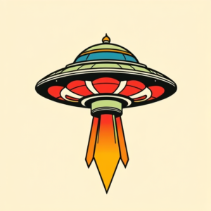 Flash Ufo Tattoo