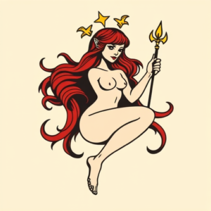 Flash Virgo Tattoo