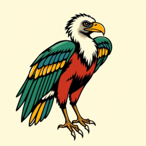 Flash Vulture Tattoo