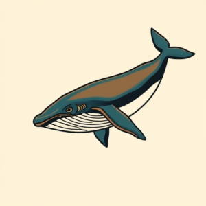 Flash Whale Tattoo