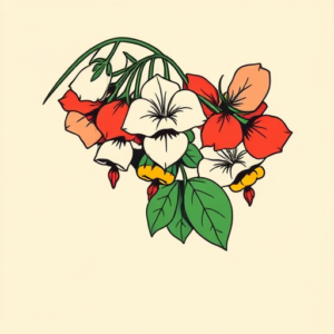 Flash Wisteria Tattoo