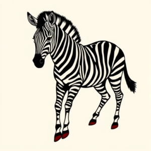 Flash Zebra Tattoo