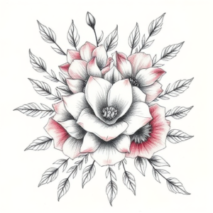 Floral Achilles Tattoo