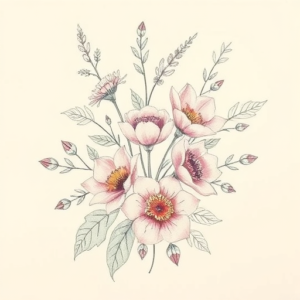 Floral Artemis Tattoo