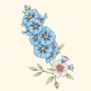 Floral Bluebonnet Tattoo